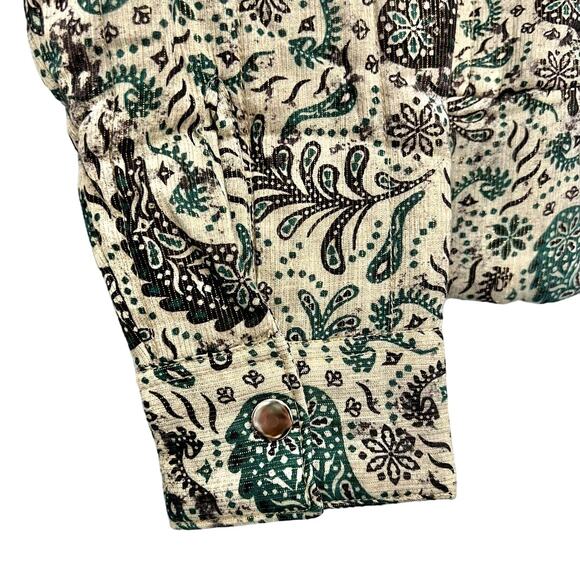 MariaCher Beige Brown Green Paisley Quilted Miranda Jacket Alicante size S NEW - Picture 13 of 15